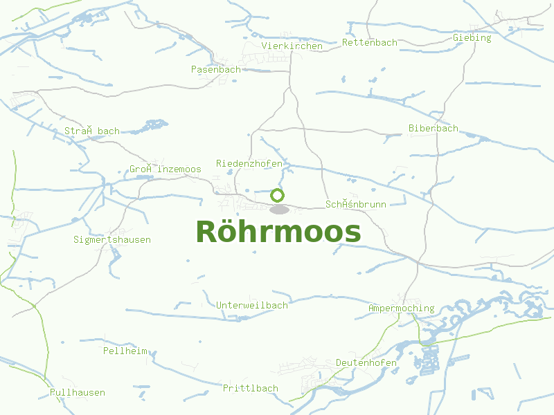 Karte von Röhrmoos
