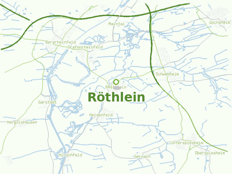 Karte von Röthlein