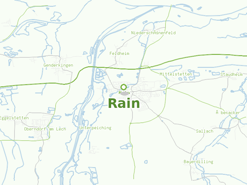 Karte von Rain