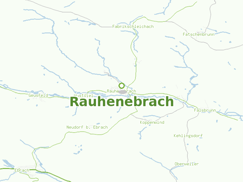 Karte von Rauhenebrach