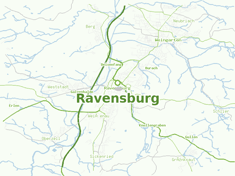Karte von Ravensburg