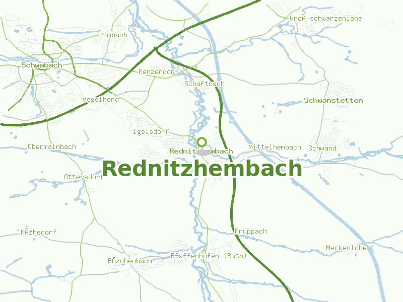 Karte von Rednitzhembach