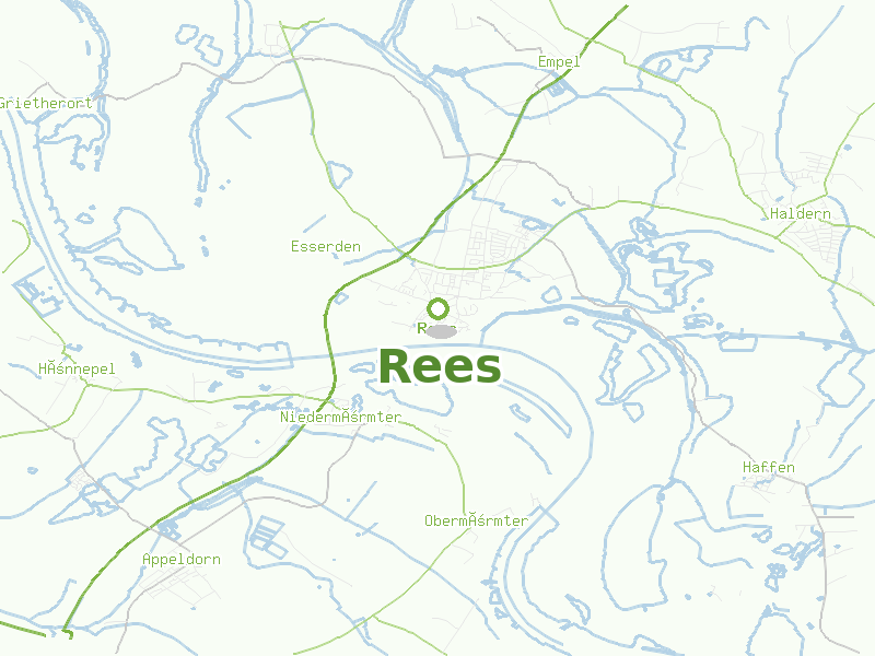 Karte von Rees
