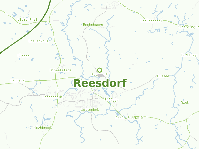Karte von Reesdorf