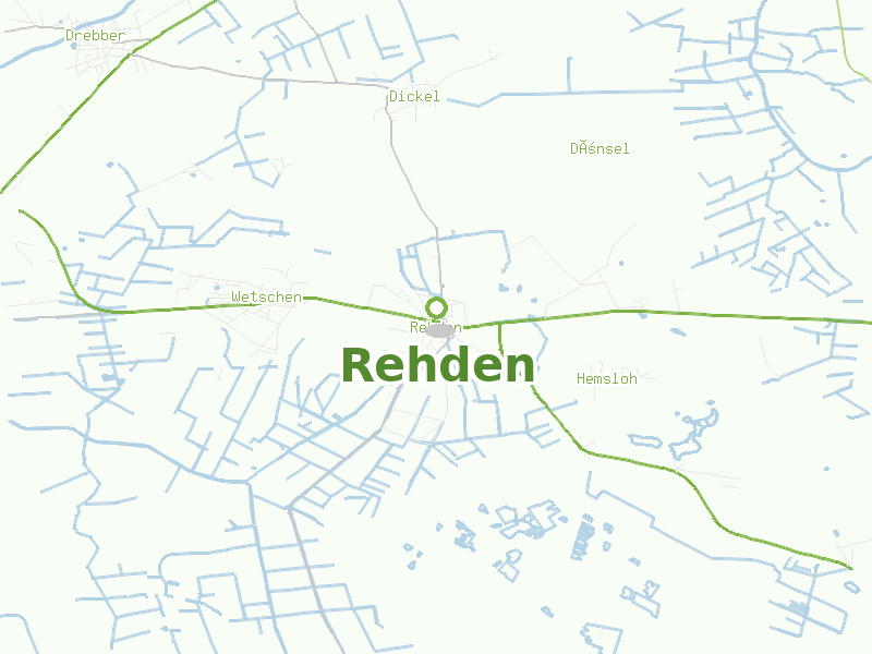 Karte von Rehden
