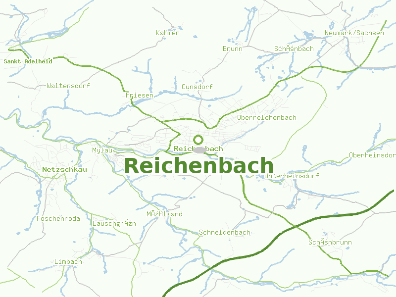 Karte von Reichenbach