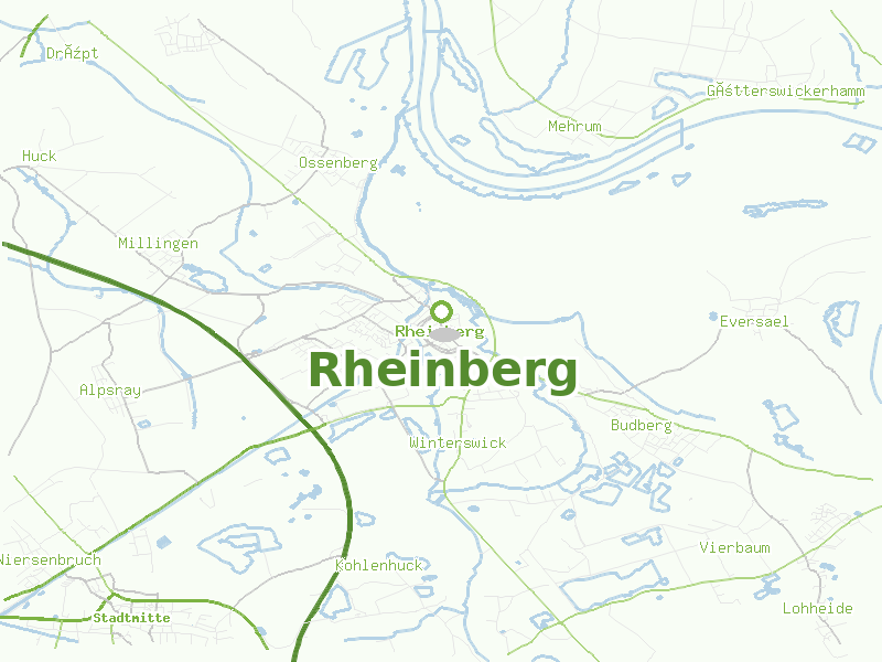 Karte von Rheinberg