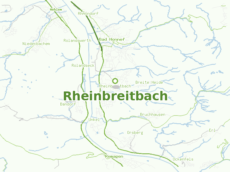 Karte von Rheinbreitbach