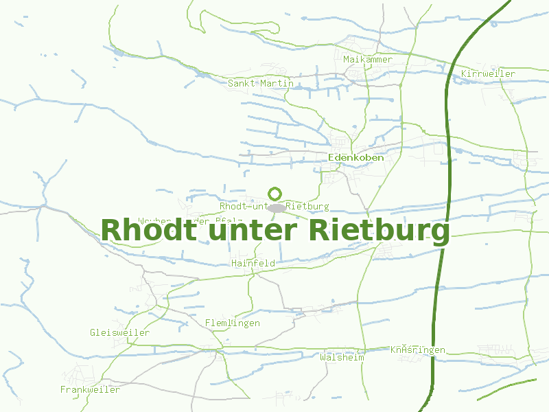 Karte von Rhodt unter Rietburg