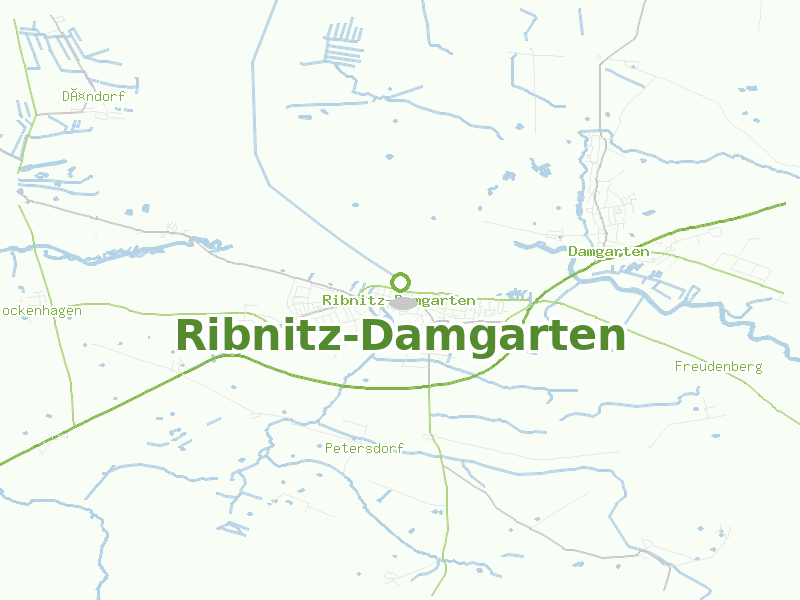 Karte von Ribnitz-Damgarten