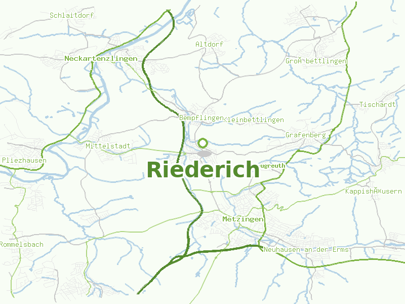 Karte von Riederich