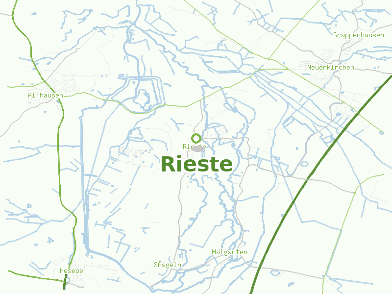 Karte von Rieste