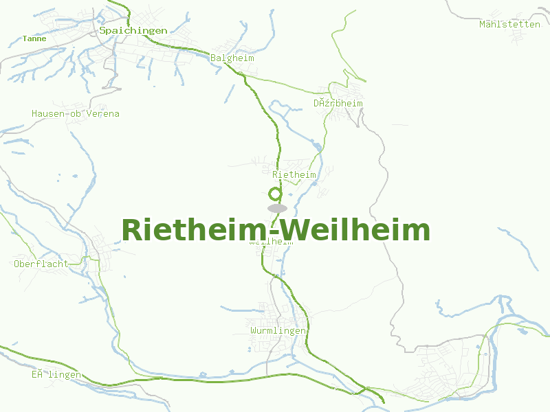 Karte von Rietheim-Weilheim