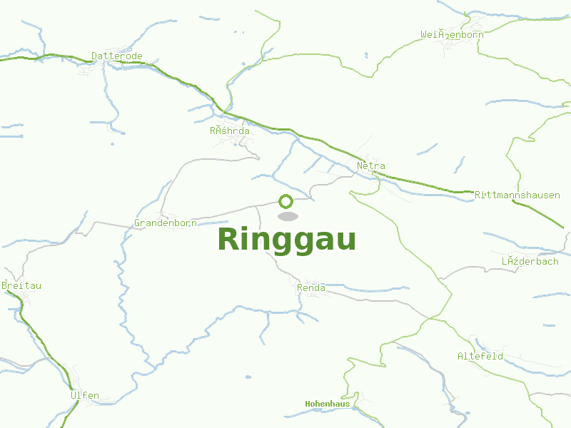 Karte von Ringgau