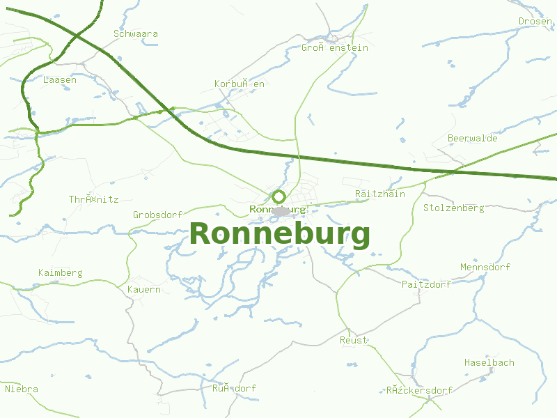 Karte von Ronneburg