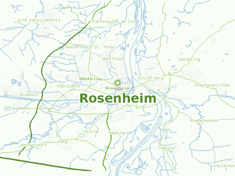 Karte von Rosenheim