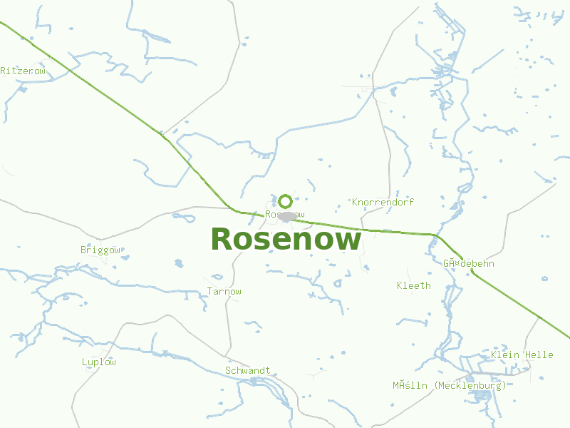 Karte von Rosenow