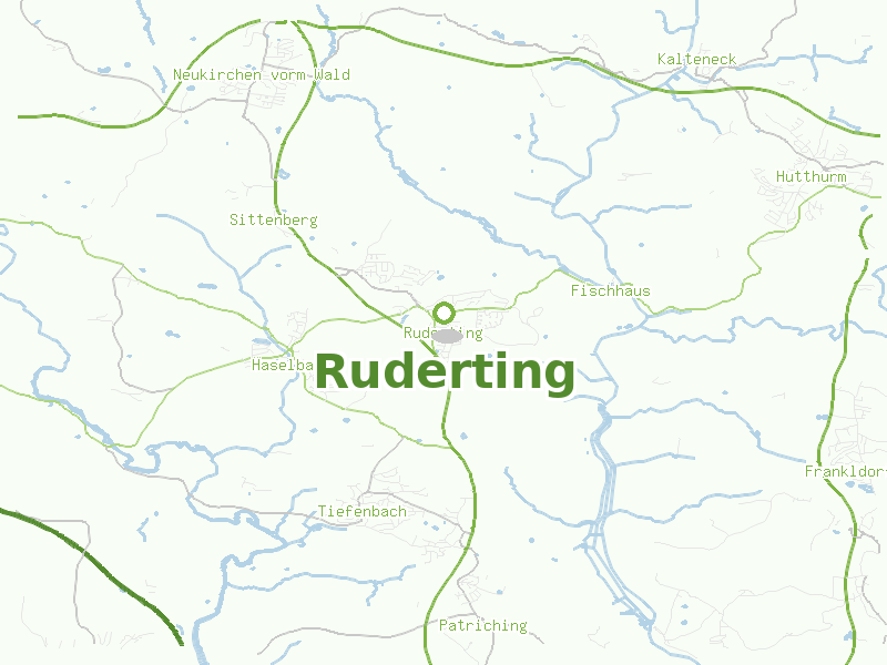 Karte von Ruderting