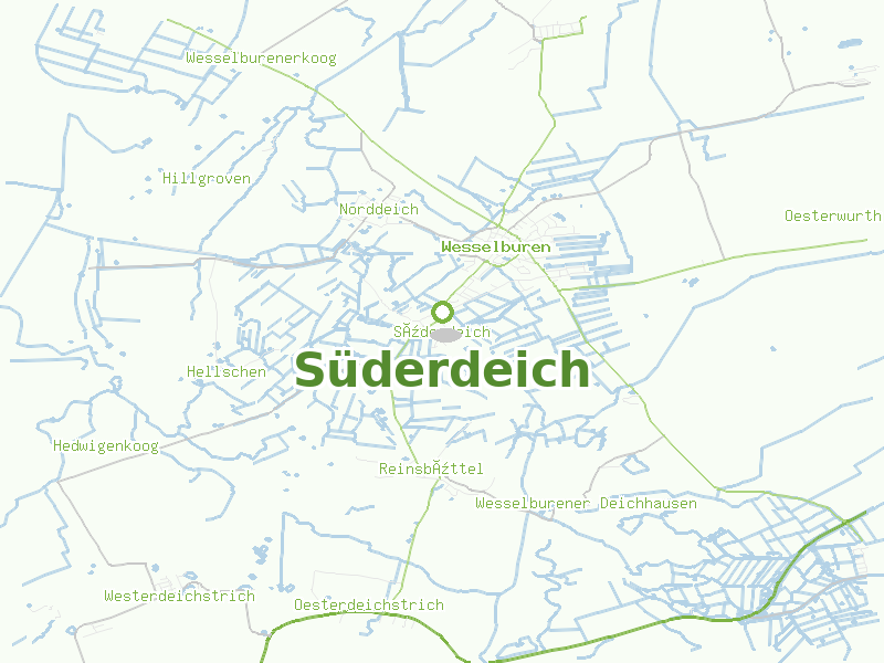 Karte von Süderdeich