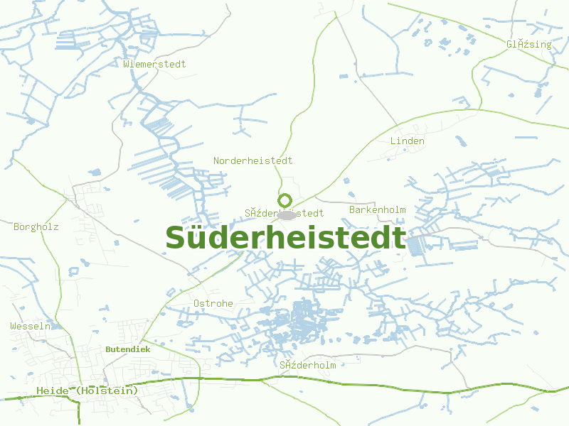 Karte von Süderheistedt