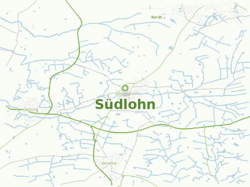 Karte von Südlohn