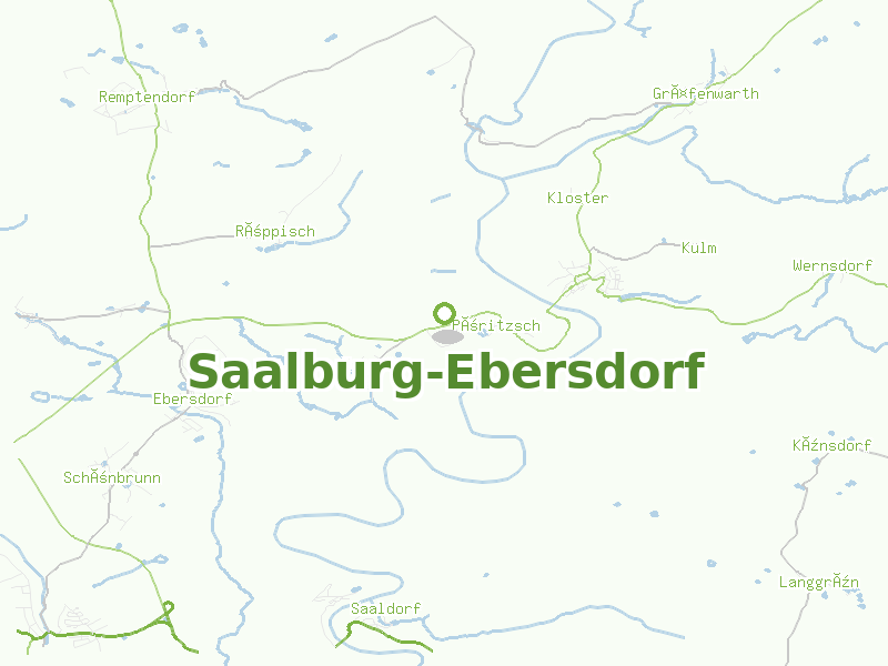 Karte von Saalburg-Ebersdorf