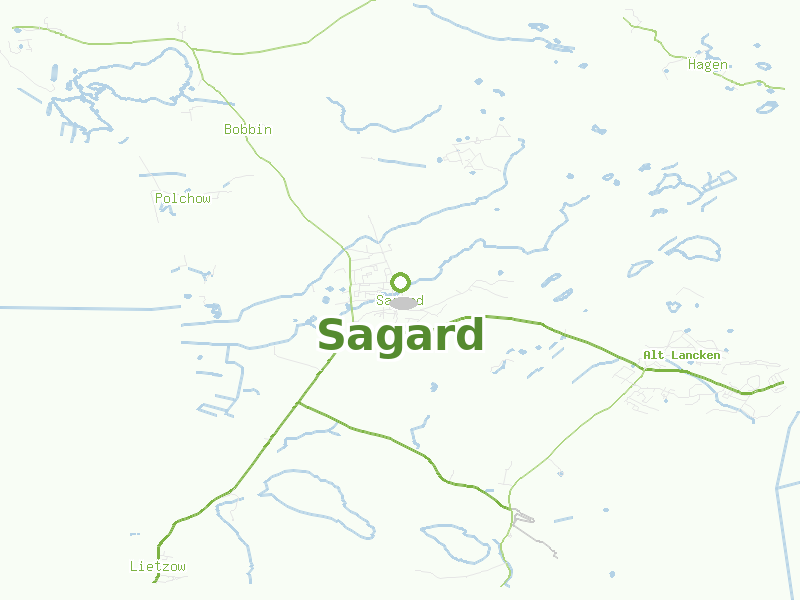 Karte von Sagard