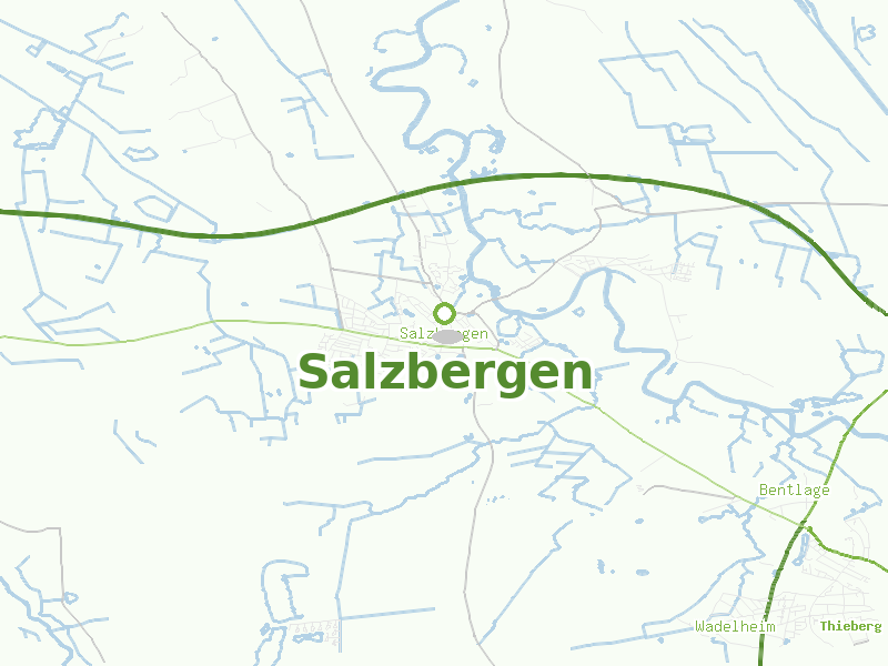 Karte von Salzbergen