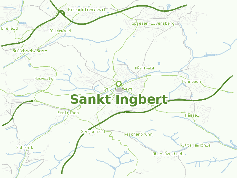 Karte von Sankt Ingbert