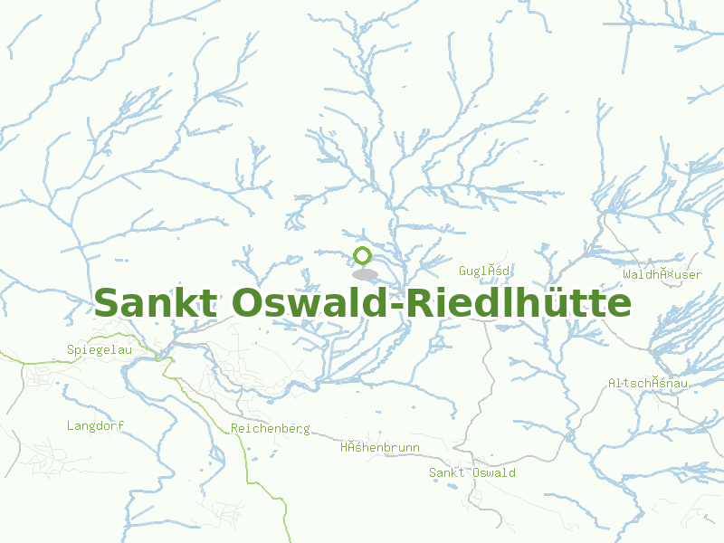 Karte von Sankt Oswald-Riedlhütte