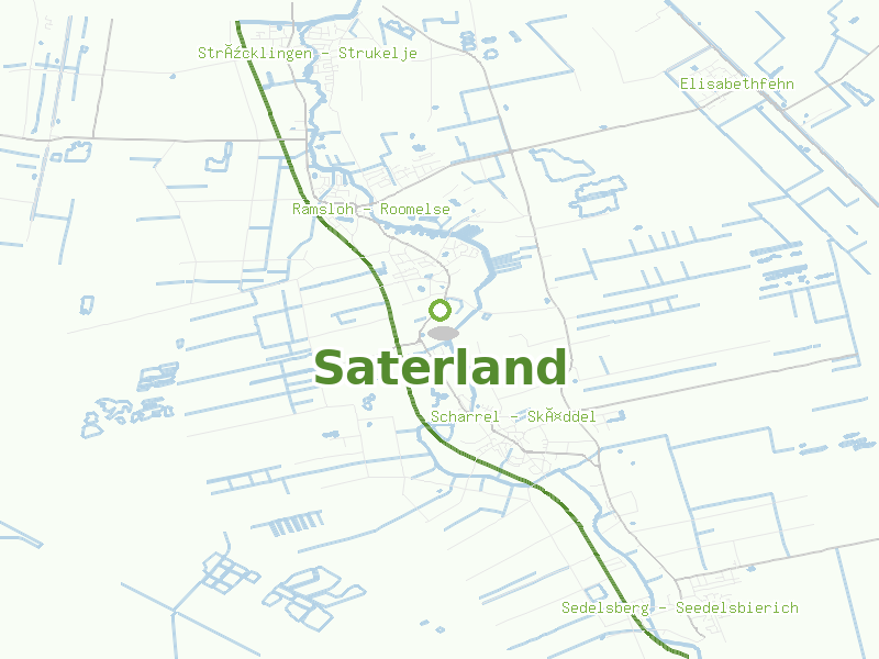 Karte von Saterland