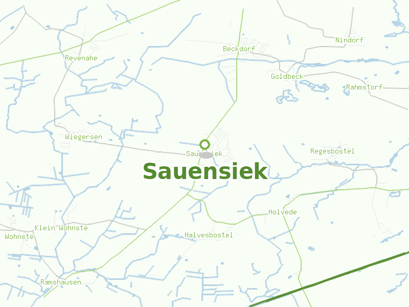 Karte von Sauensiek