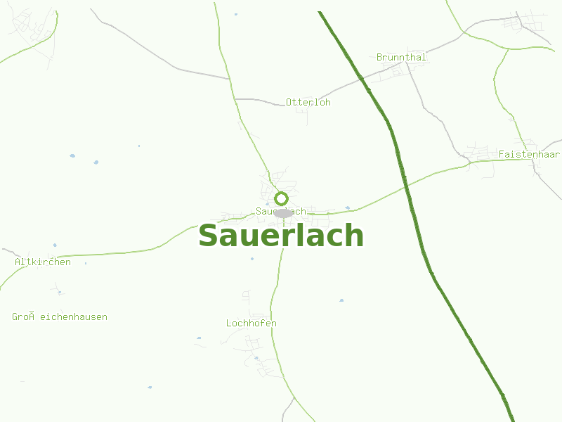 Karte von Sauerlach