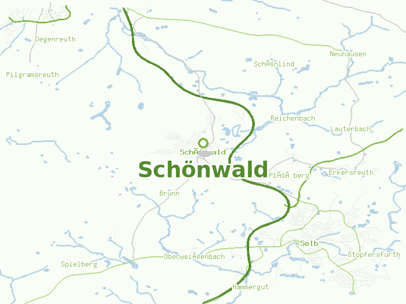 Karte von Schönwald