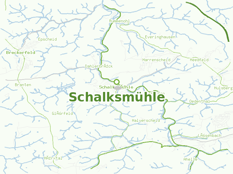 Karte von Schalksmühle