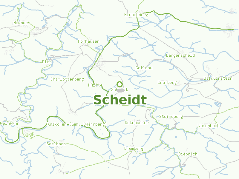 Karte von Scheidt