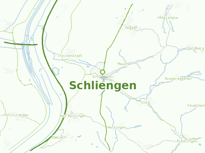 Karte von Schliengen