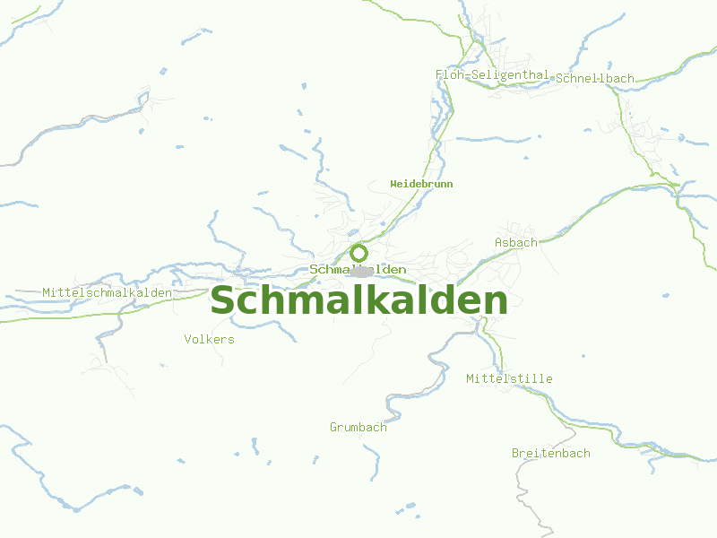 Karte von Schmalkalden