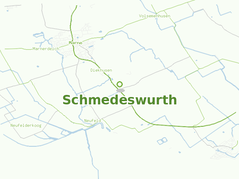 Karte von Schmedeswurth