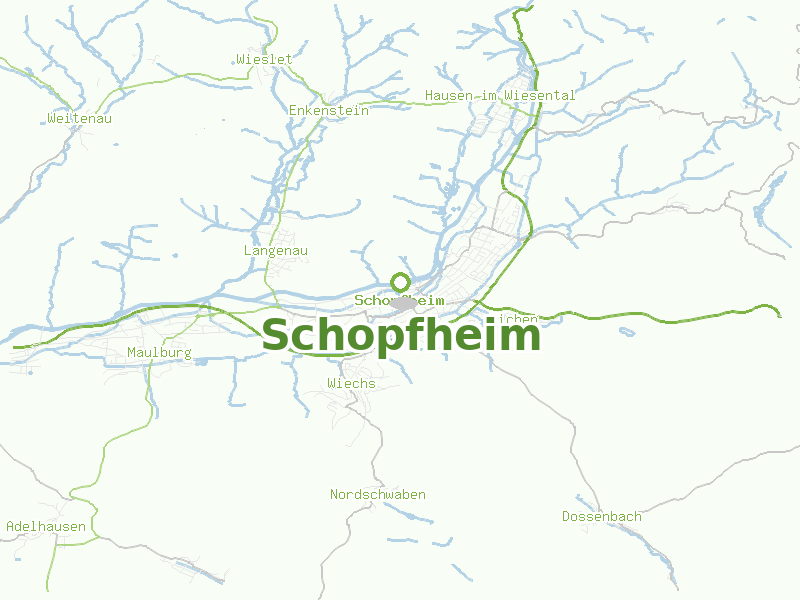Karte von Schopfheim