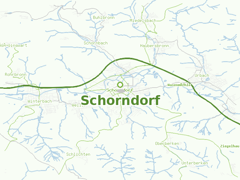 Karte von Schorndorf