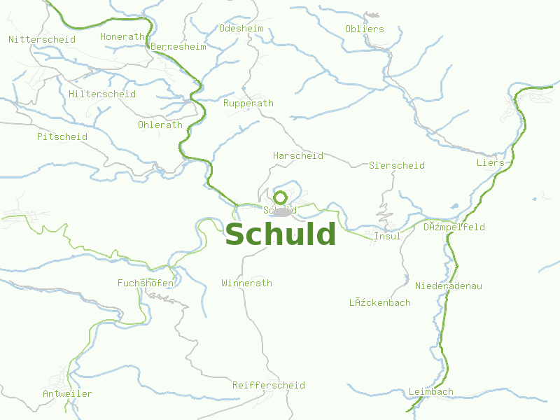 Karte von Schuld