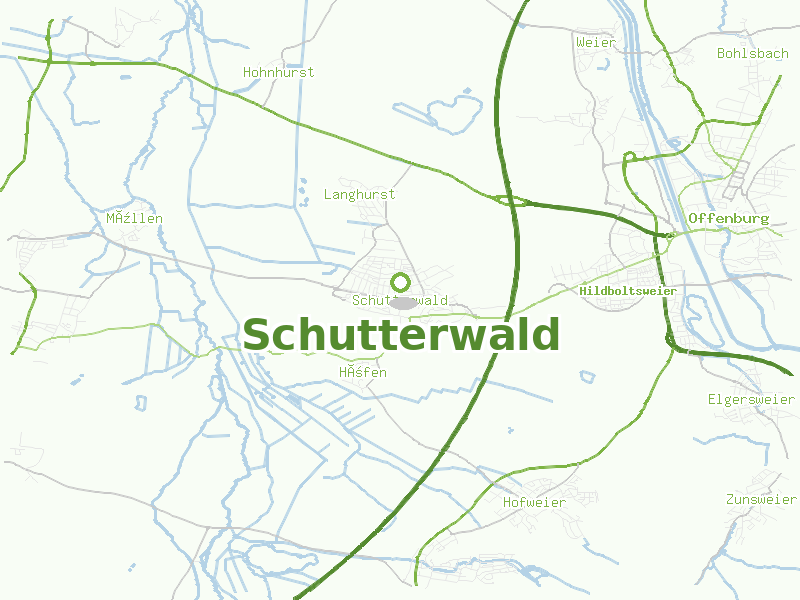 Karte von Schutterwald