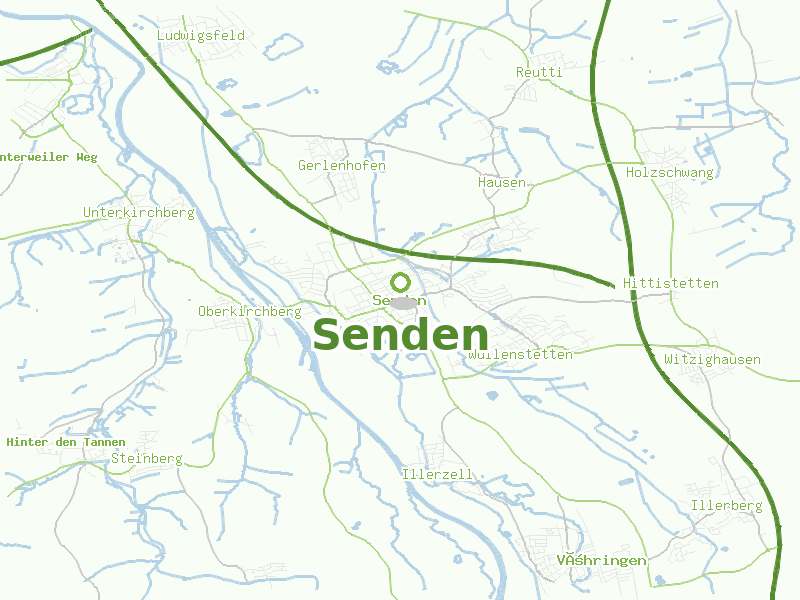 Karte von Senden
