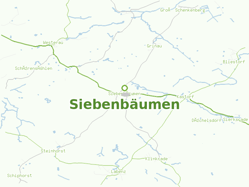 Karte von Siebenbäumen