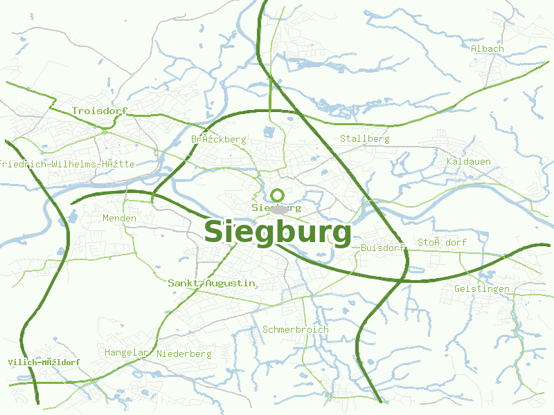 Karte von Siegburg