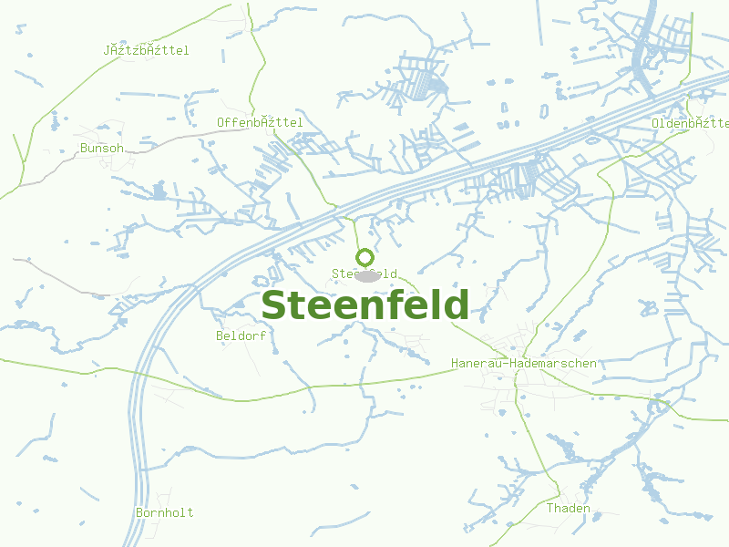 Karte von Steenfeld