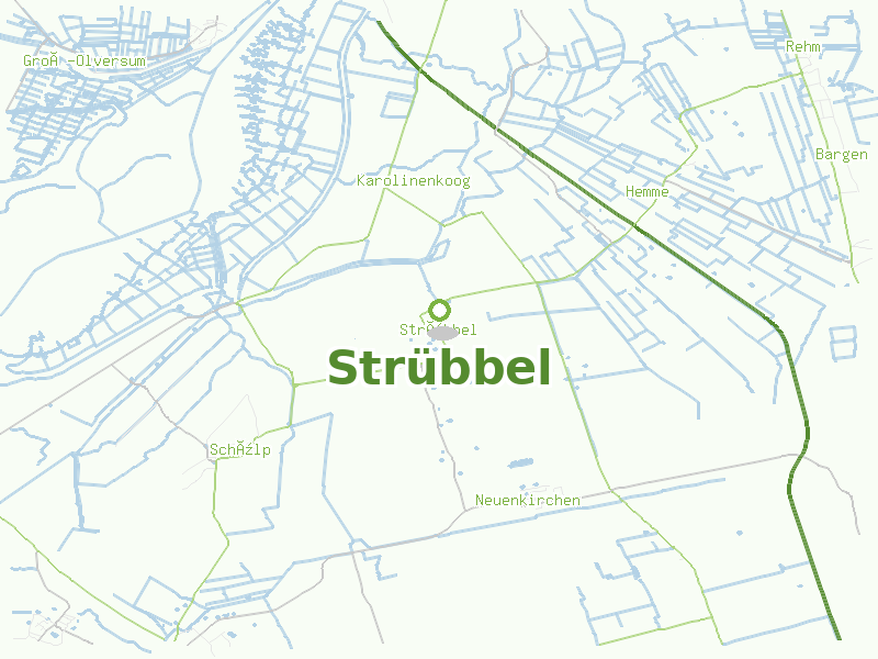 Karte von Strübbel