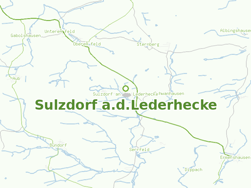 Karte von Sulzdorf a.d.Lederhecke