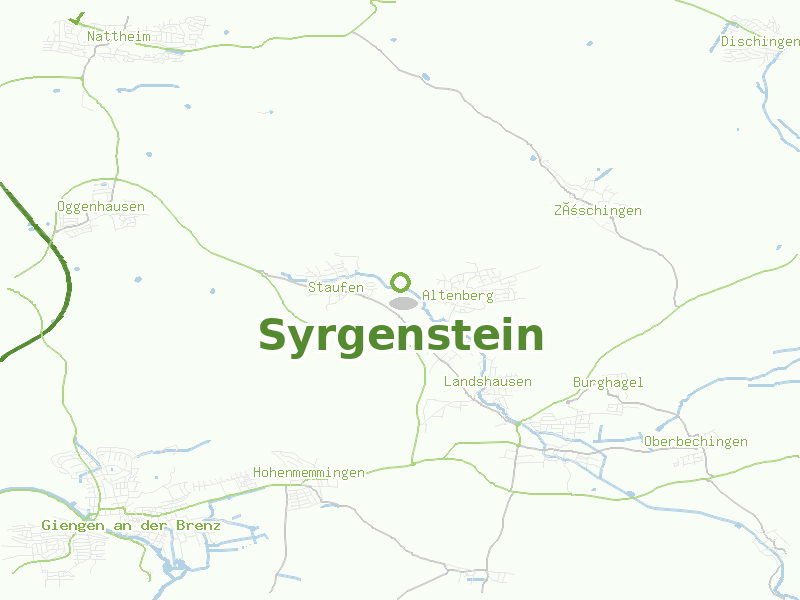 Karte von Syrgenstein